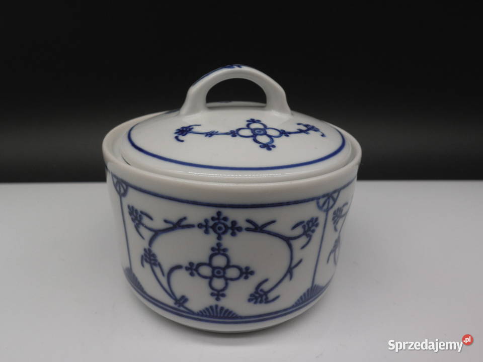 Porcelanowa cukiernica wzór słomkowy Jger Raszków