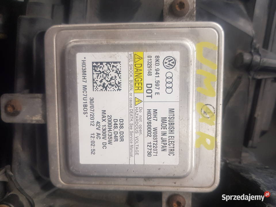 Lampa prawa do Audi a4 b8 używana Kończyce Małe