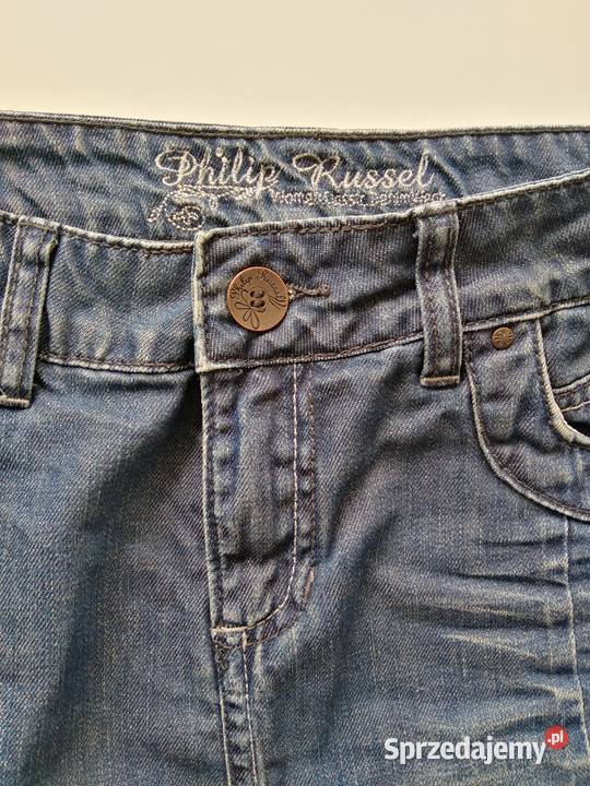 Dżinsowa spódnica z rozcięciem i marszczeniem mazowieckie Warszawa sprzedam