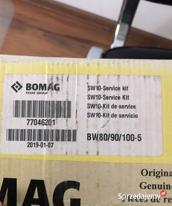 Oryginalny zestaw serwisowy walec BOMAG Suchoraba