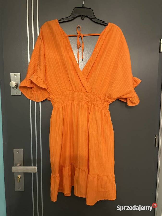 Shein sukienka modny fason pomarańczowa nowa Choszczno