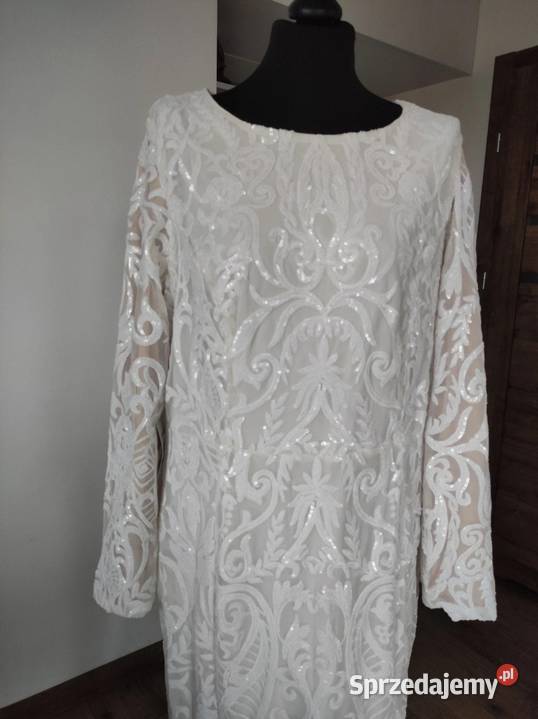 Suknia ślubna 48 4XL Bonprix biała Suwałki