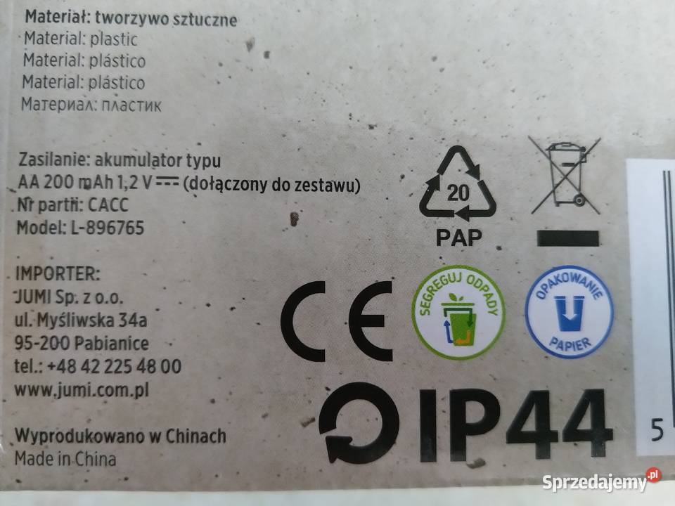 NAJTANIEJ Lampka Solarna Dekoracyjna Lampa IP44 Zabrze sprzedam