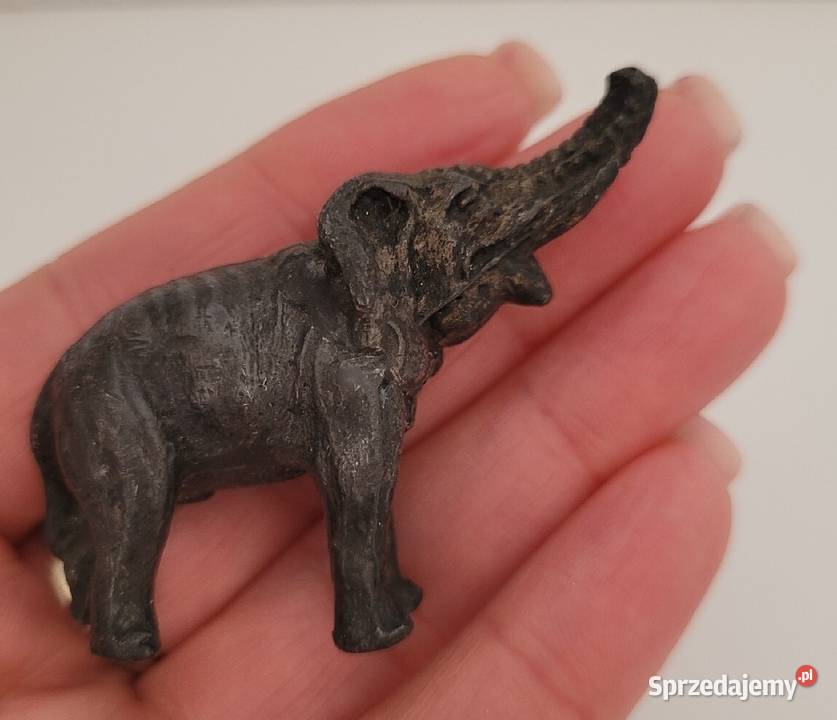 Słonik na szczęście mała przedwojenna figurka Chełmno sprzedam