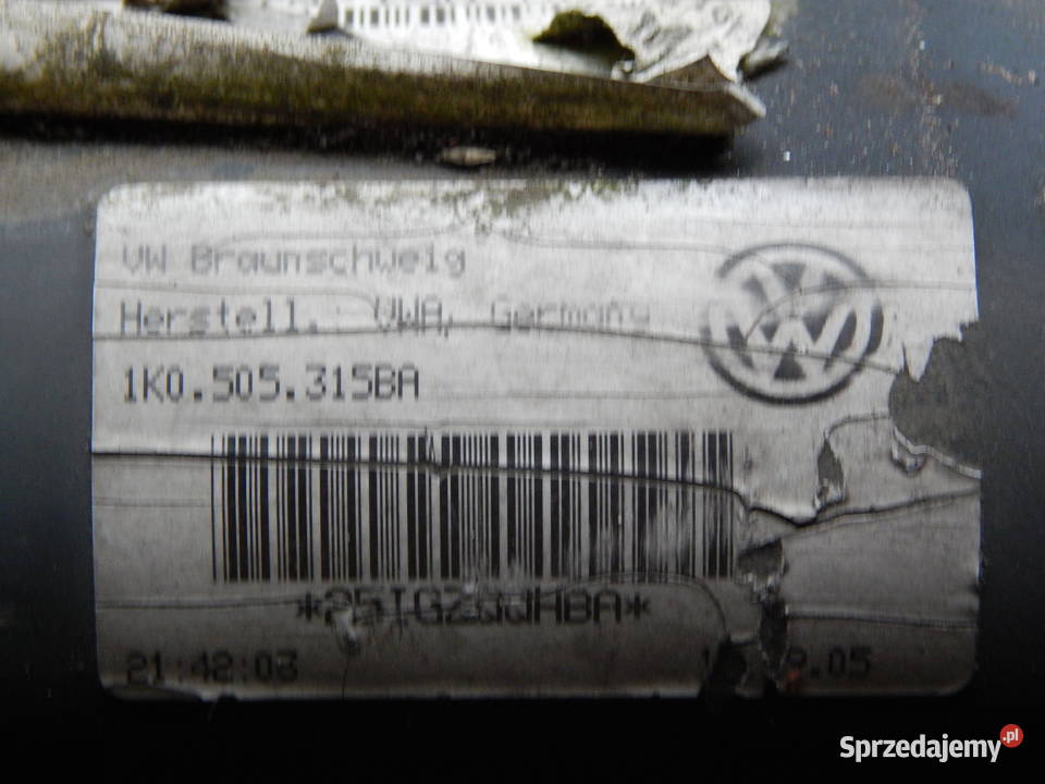 BELKA TYLNA OŚ ZAWIESZENIE TYŁ VW AUDI SKODA Warszawa