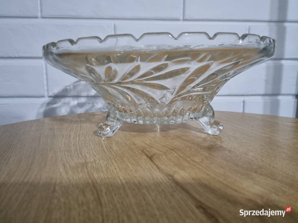 Patera Misa Szklana Vintage Dom i Ogród Wola Podłężna