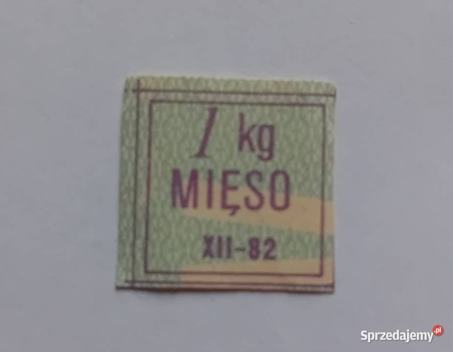 Kartka zaopatrzeniowa na mięso kupon na 1 mięsa Koźminek