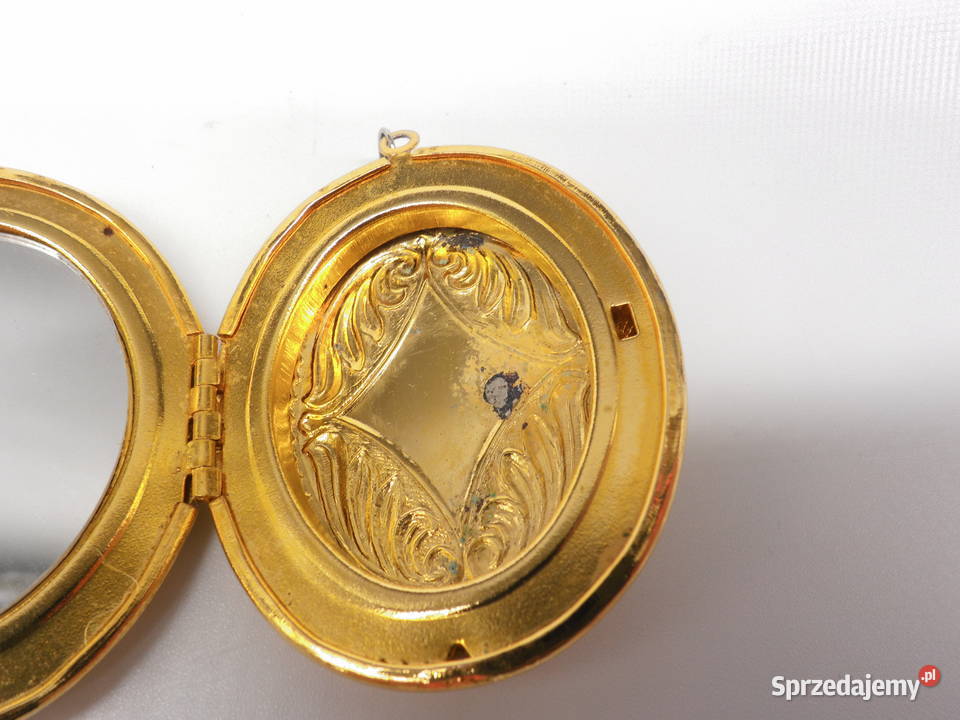 Sekretnik Medalion Cloisonn Kwiaty Retro Z wielkopolskie Raszków