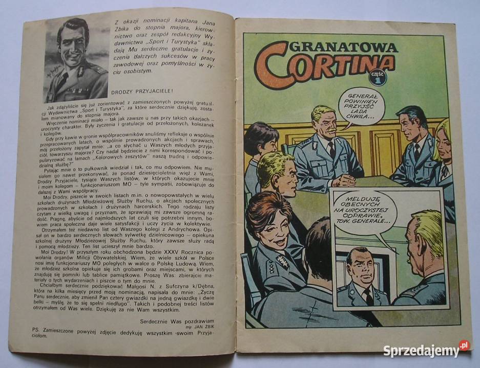 KAPITAN ŻBIK GRANATOWA CORTINA 1978 Rok wydania 1978 Kultura i Rozrywka Łódź