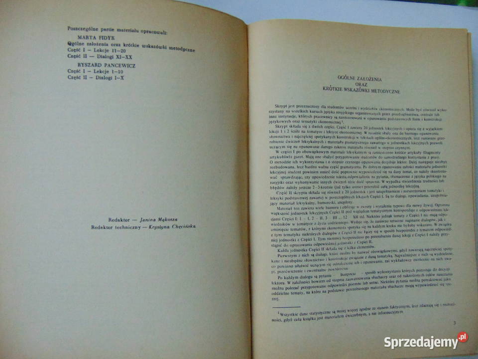 Język rosyjski ekonomistów Marta Fidyk Ryszard Lublin