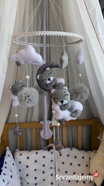 karuzela na dłóżeczko handmade Tkanina Dla niemowląt Warszawa