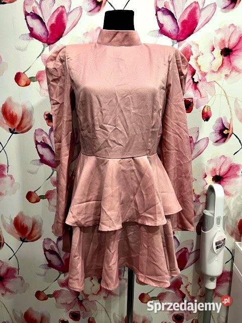 PrettyLittleThing sukienka koktajlowa falbanki Choszczno