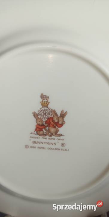 Talerzyk z króliczkami Bunnykins 1936 Royal Gdańsk