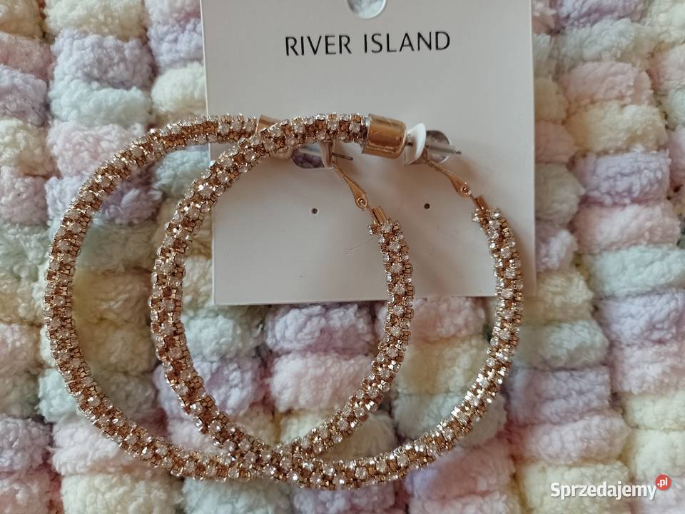 RIVER ISLAND Duże bogato zdobione kolczyki koła Dodatki Kraków sprzedam