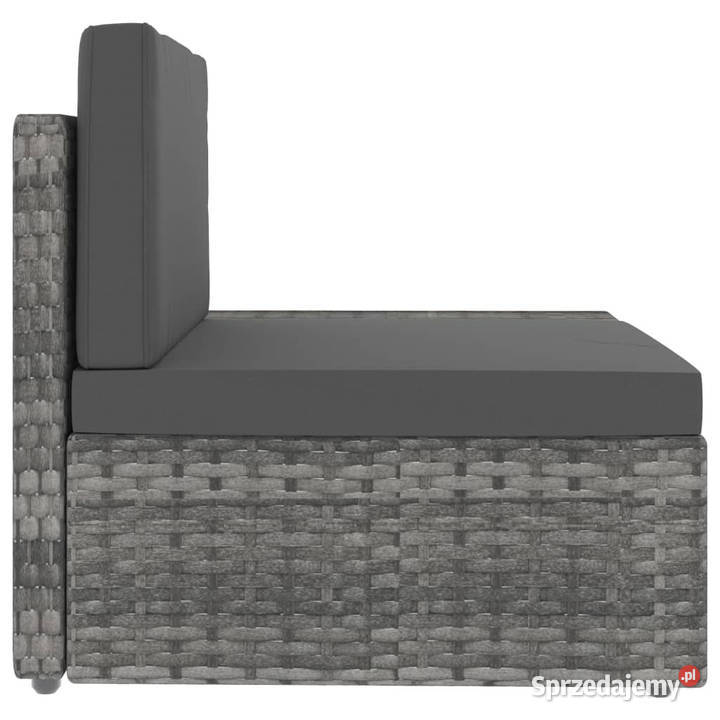 Sofa modułowa 2osobowa rattan PE szara WM49525 Warszawa
