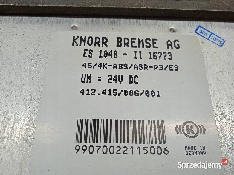 STEROWNIK SILNIKA 78 D 352 ES1040II16773 Iveco