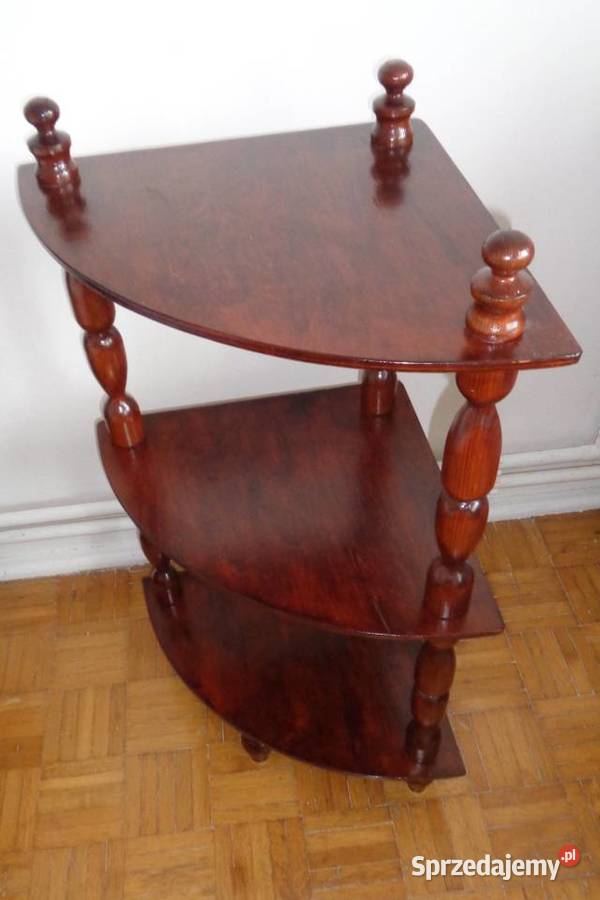 Regalik narożny sosnowy