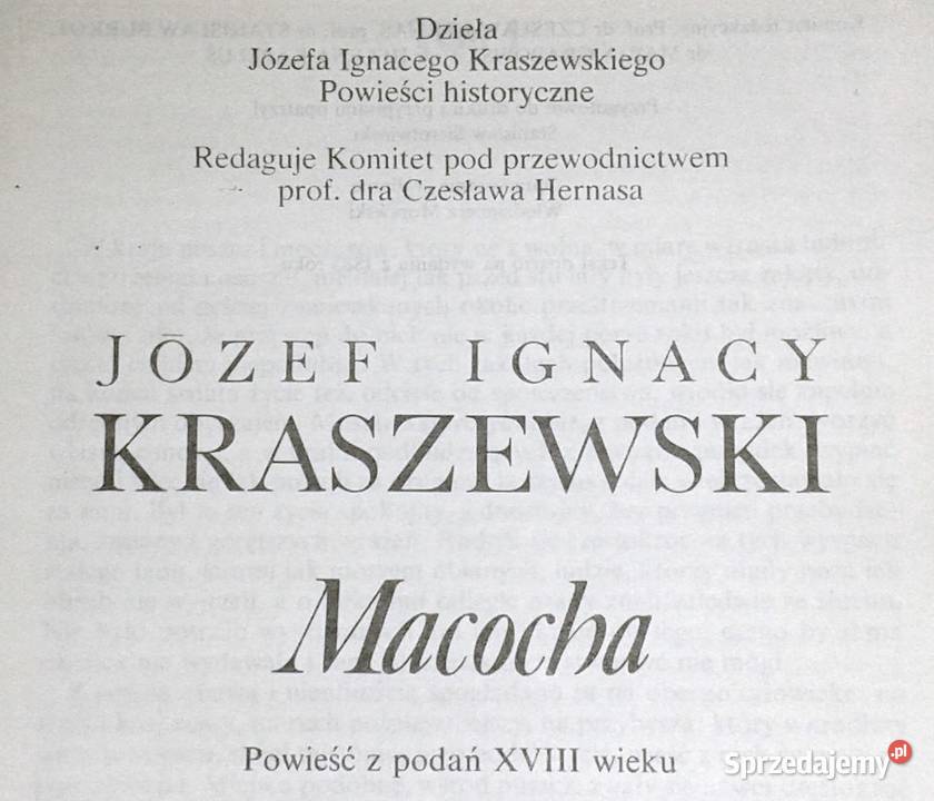 Macocha Józef Ignacy Kraszewski Chełm