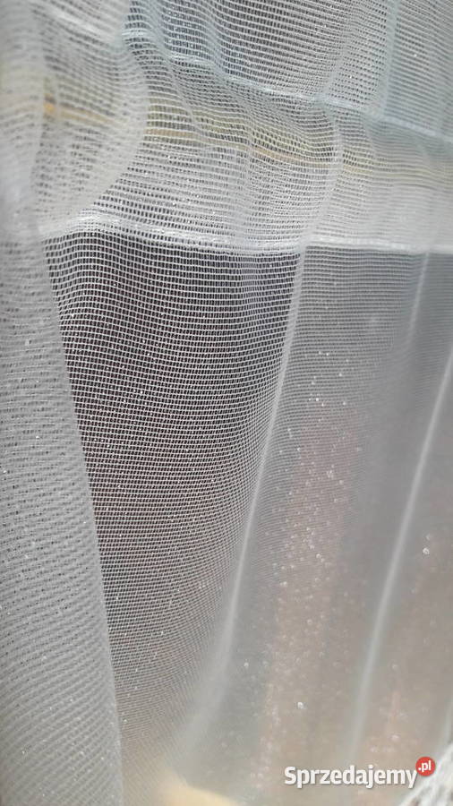 Biała połyskliwa zazdrostka gipiura 93 x 34 Radom