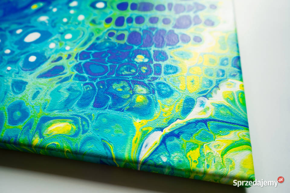 Kolorowy abstrakcyjny obraz Kameleon 50x60 Warszawa sprzedam