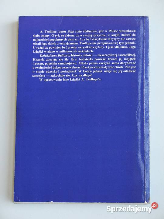 Dziedzictwo Belton Anthony Trollope sprzedam