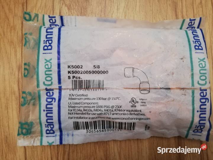 Łuk dwukielichowy 90 CONEX K65 58 K5002 Chojnice