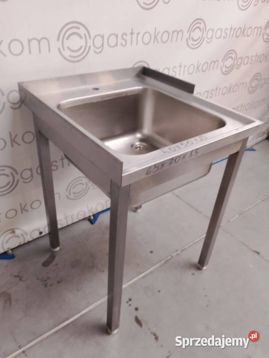 STÓŁ ZE ZLEWEM 65x70x85 rant TL12 P Gastronomia dolnośląskie