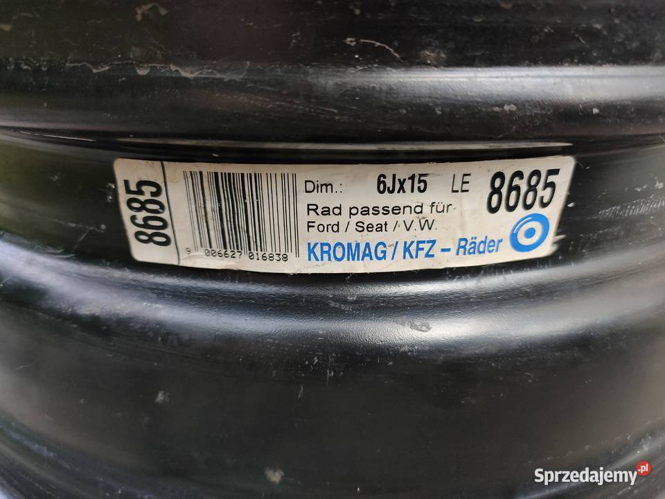 Felgi stalowe 6J 15 5x112 ET55 Ford Seat