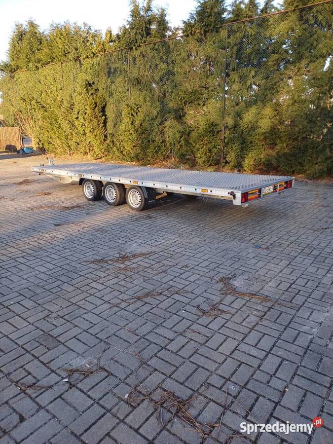 Wypożyczalnia Wynajem Lawet Przyczep 6m 35 t DMC Gwoździany sprzedam