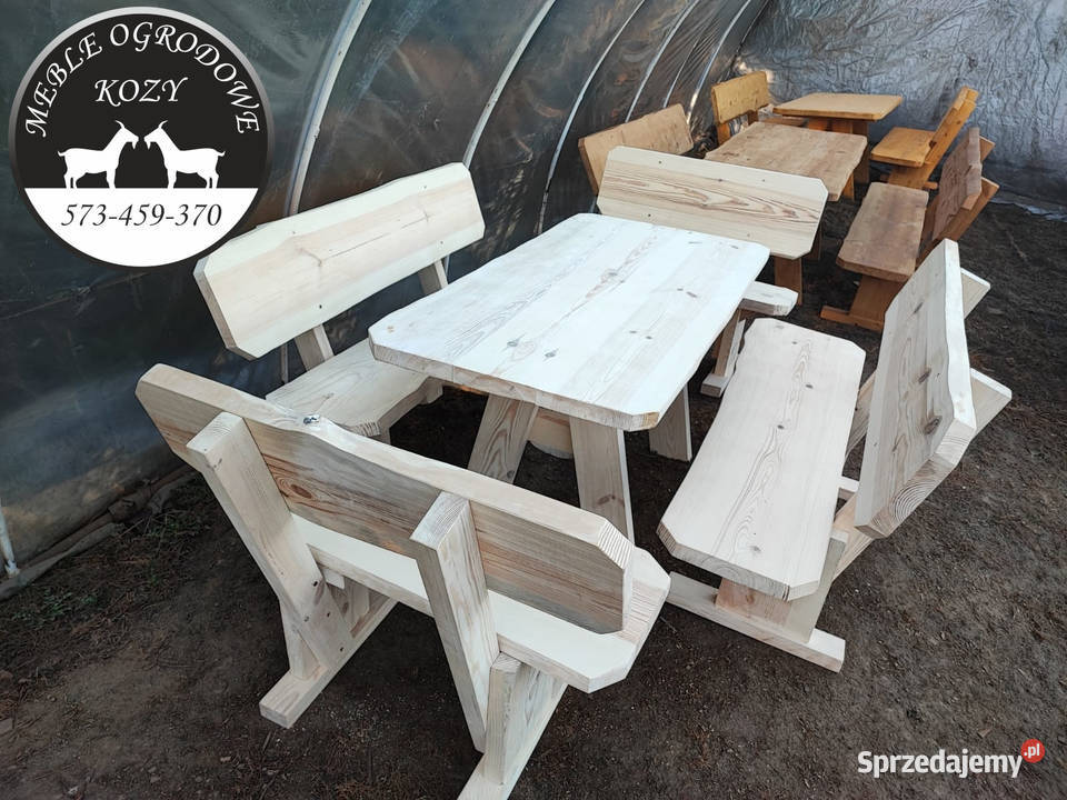 PROMOCJA Huśtawka drewniana z grubych bali plac Zator