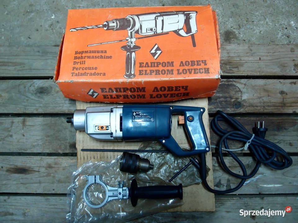 Wiertarka Ręczna Elprom 650W 880obr 2biegi Lata Pozostałe sprzedam