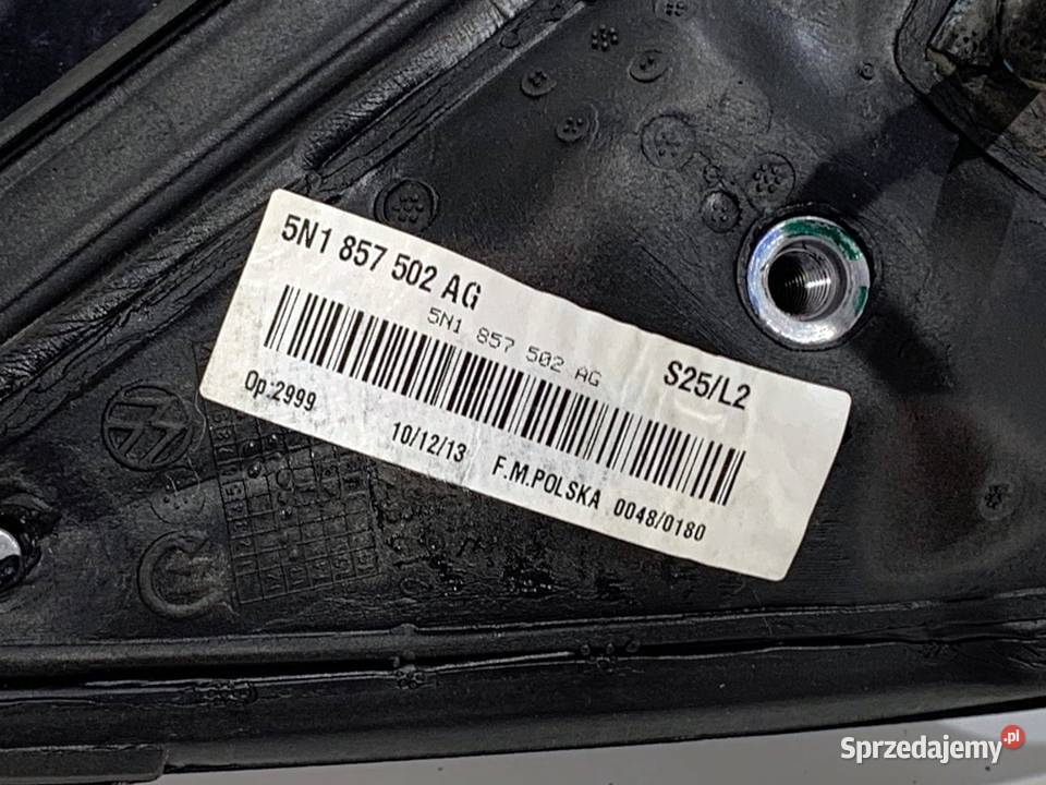 LUSTERKO PRAWY VW TIGUAN SUV 0718 Deep Black osobowe Lusterka zewnętrzne