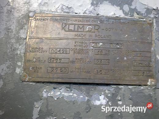 ZAMRAŻARKA PŁYTOWA PIONOWA KLIMOR GDYNIA 1977 r Ostrołęka