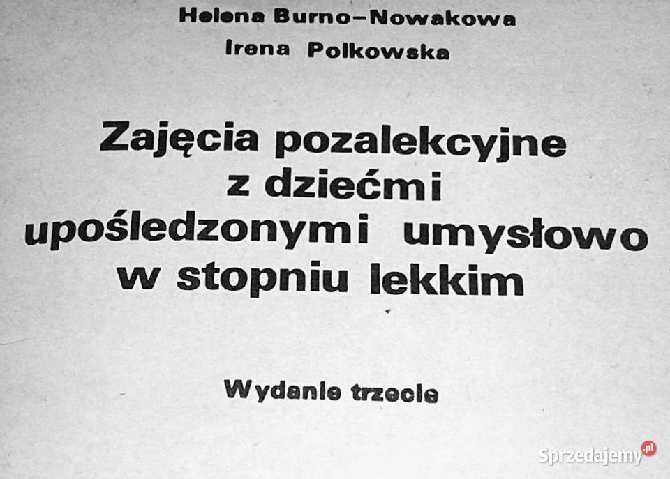 Zajęcia pozalekcyjne z dziećmi upośledzonymi