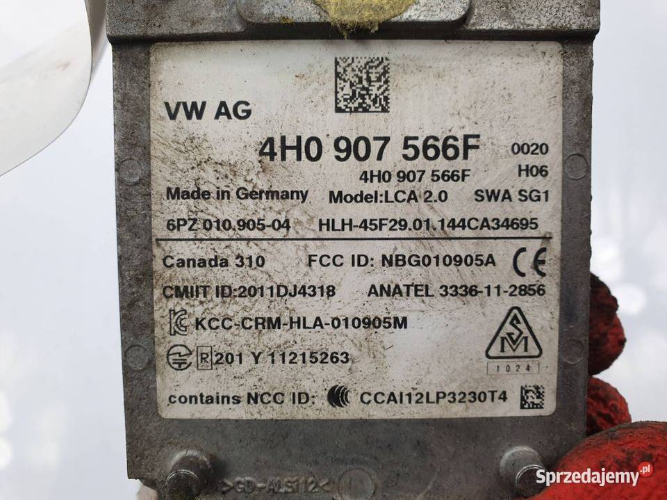 RADAR AUDI A8 L D4 4H0907566F Części samochodowe Lipno