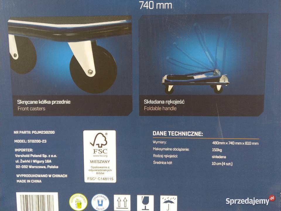 NAJTANIEJ Wózek Platformowy Transportowy Skrętny Zabrze