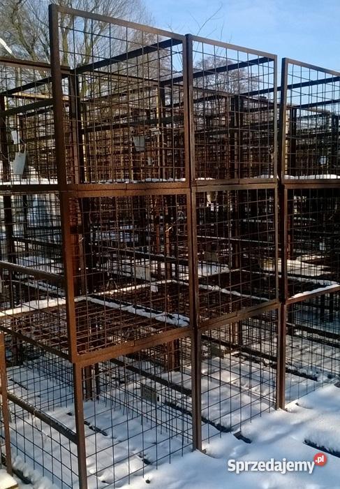 Kosze metalowe kratowane