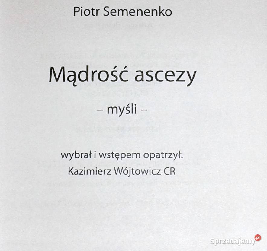 Mądrość ascezy Piotr Semenko lubelskie Chełm