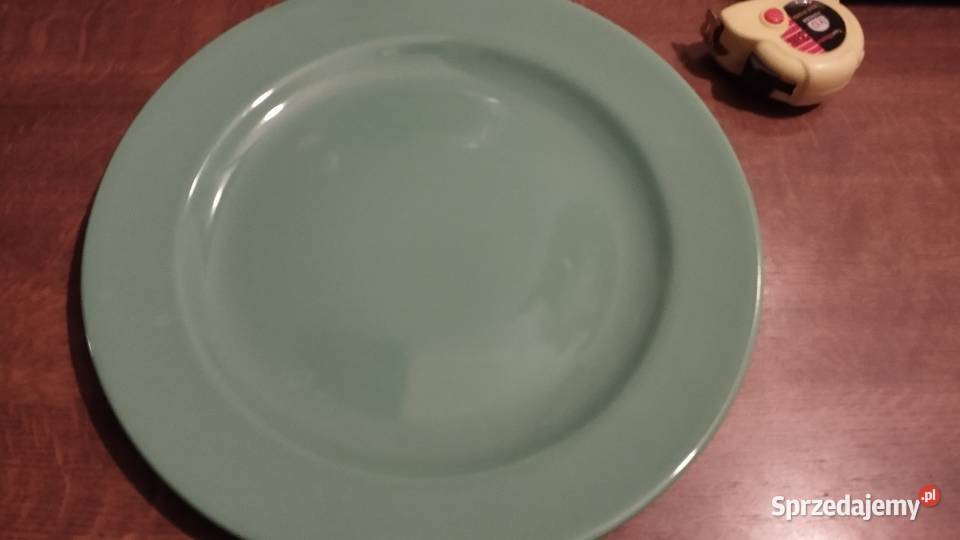 talerz płaski duży zielony Poznań