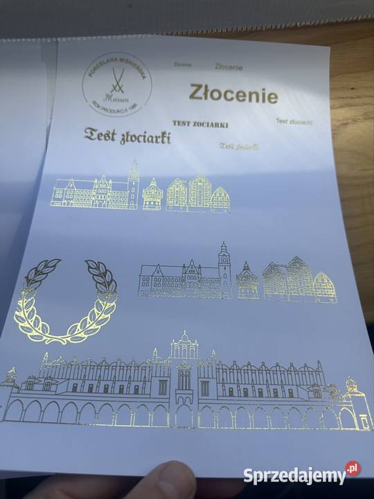 Złociarka bezmatrycowa Biuro Kraków sprzedam