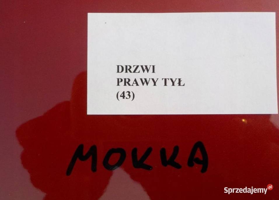 DRZWI PRAWY TYŁ OPEL MOKKA 12 osobowe Nowy Tomyśl