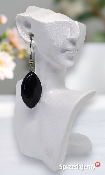 Kolczyki z ONYKSU onyks łezki 1416 Warszawa