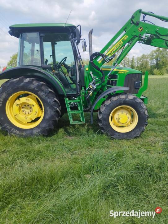Ciągnik John Deere 6100D z turem John Deere łódzkie Wola Pomianowa