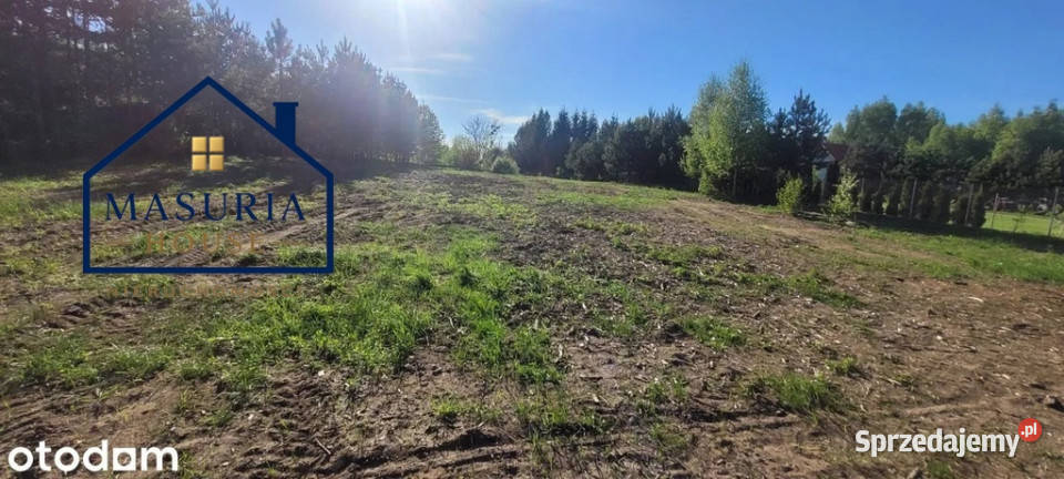 Działka rolnobudowlana z linią brzegową jeziora warmińsko-mazurskie Lubian