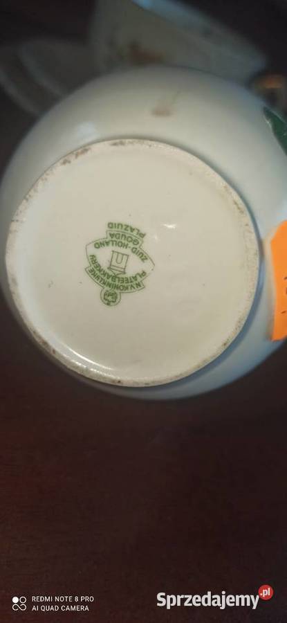 Wazonik amfora Róże ze złotem i czernią Royal Gdańsk sprzedam