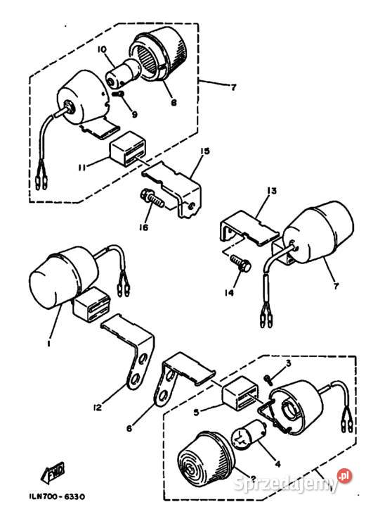 MOCOWANIE KIERUNKOWSKAZU YAMAHA TT 350 S Bielsk Podlaski