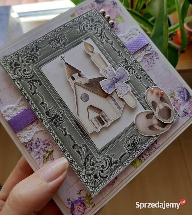Kartka chrzest narodzony personalizowana Pogonów