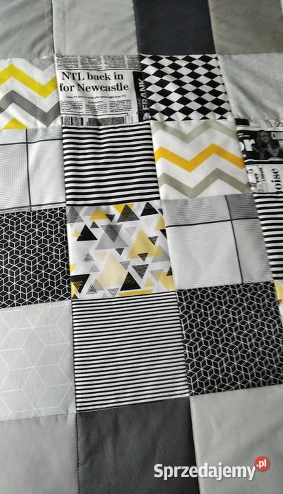 Narzuta patchwork 195x220 Szara industrialna Olsztyn