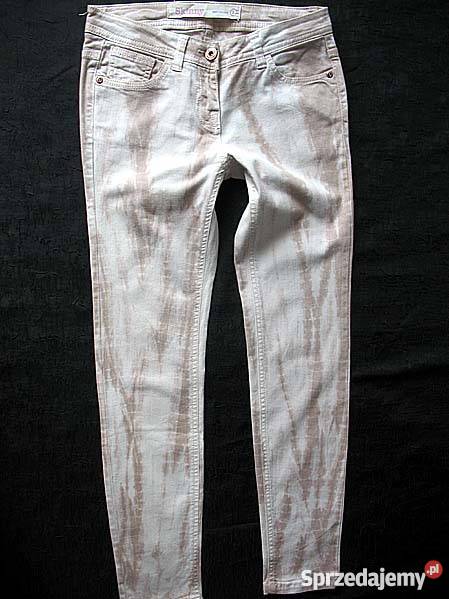 SKINNY DŻINSY JEANS spodnie damskie 34 XS biod Spodnie