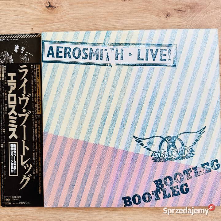 Aerosmith Live Bootleg NMEX Japan Obi 2 LP 1978 płyta winylowa Płyty i kasety pomorskie Gdańsk
